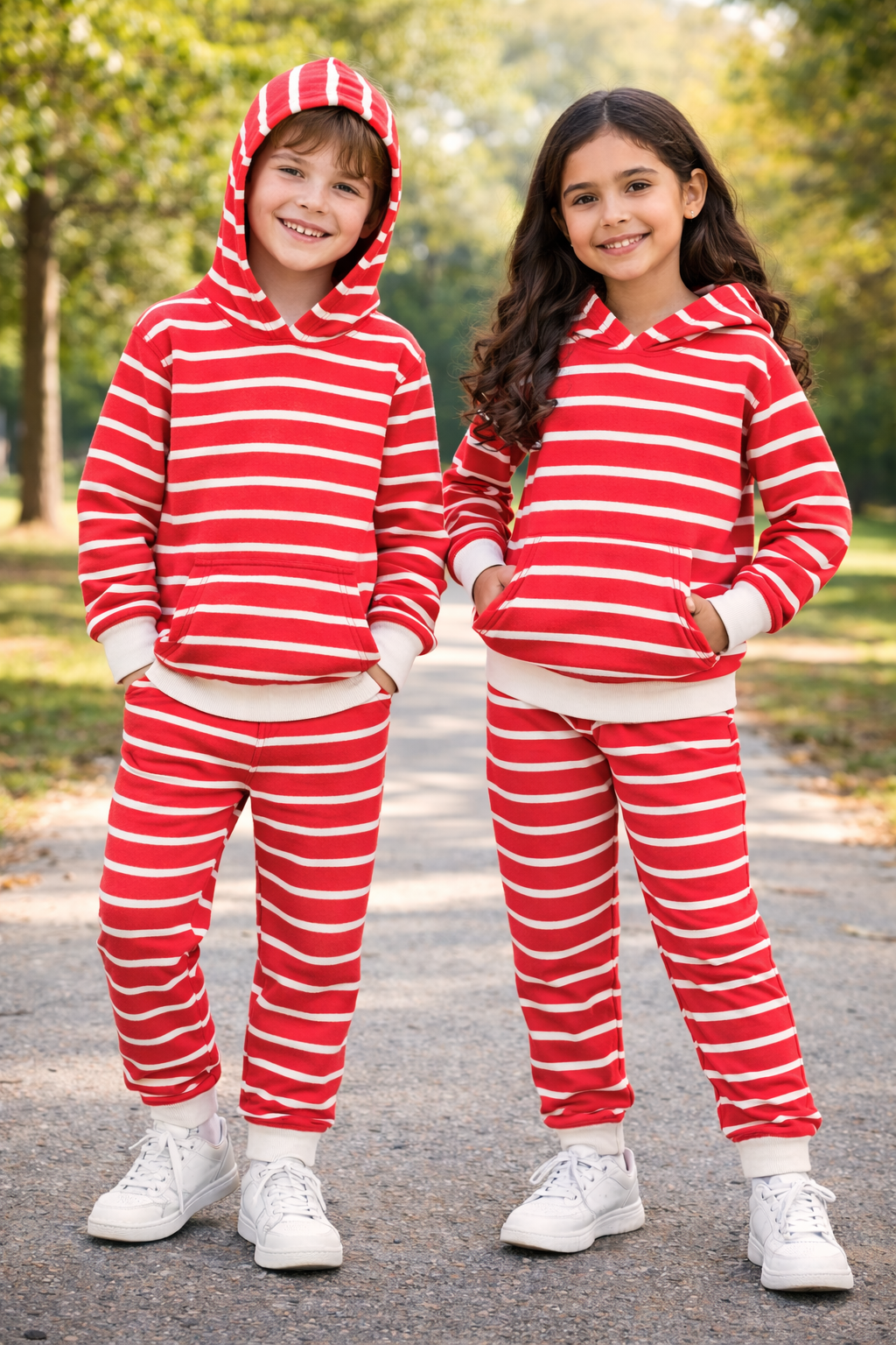 Winter Fleece Hoodie Tracksuit