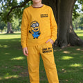 Yellow Full Sleeve & Trouser Boys Cotton Summer Outfit