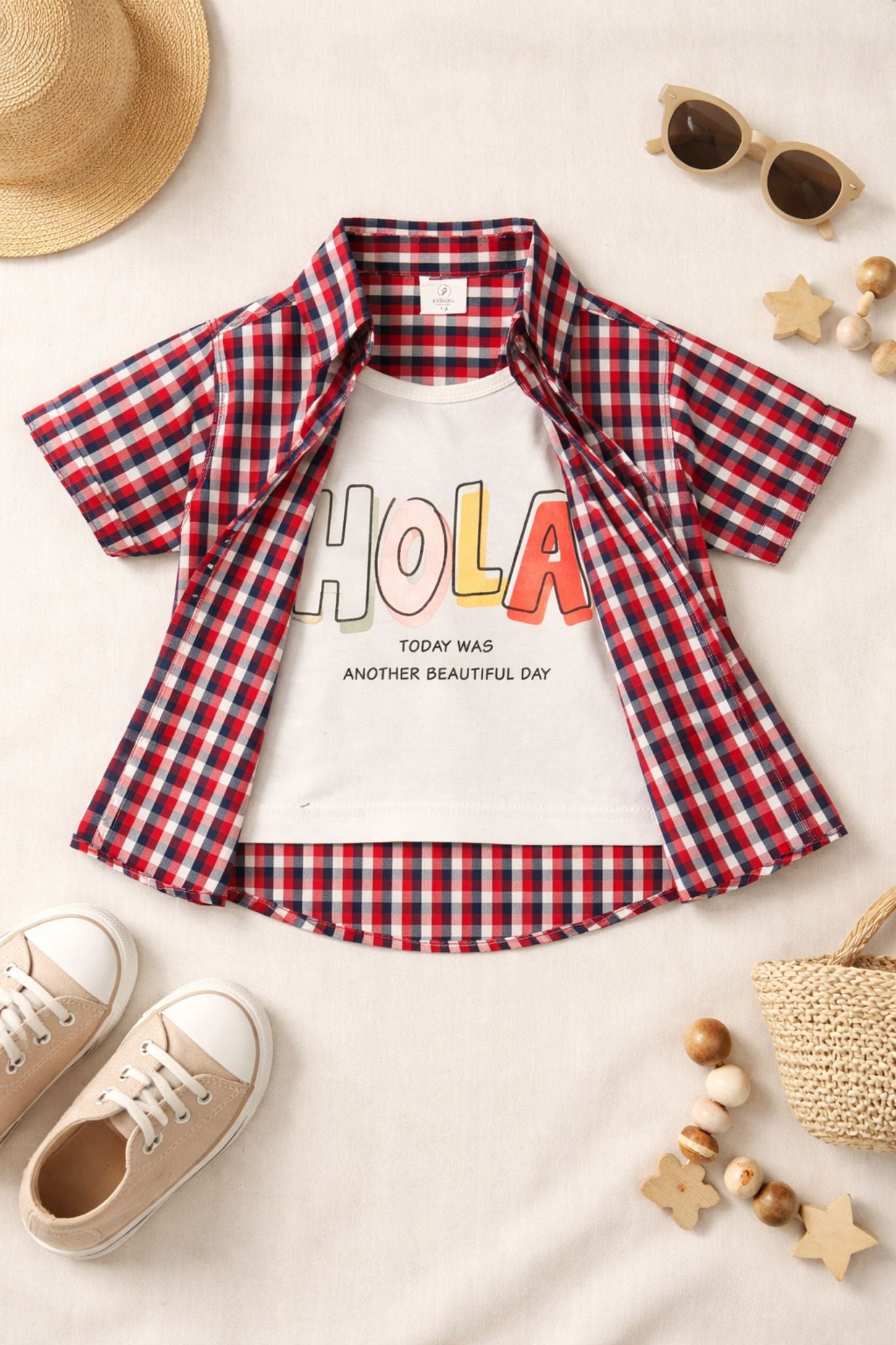Check Cotton Fabric Full-Sleeves Double Shirt