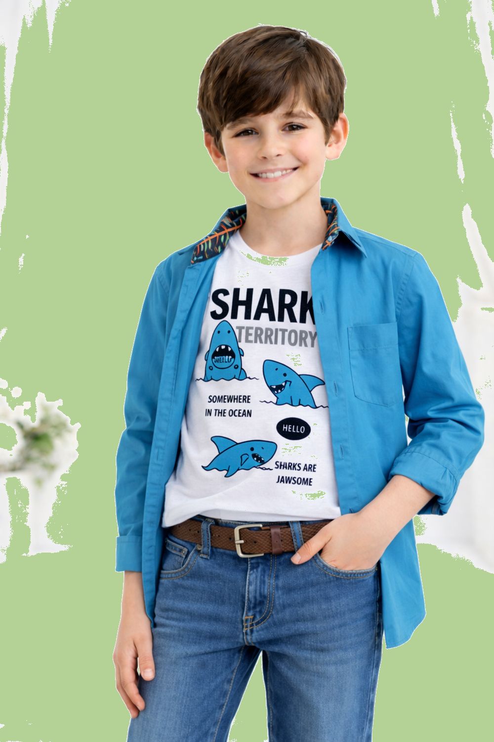 Cotton Fabric Double Shirt (inner cotton jersey attached)