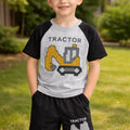 Grey Tractor Boys Cotton Summer Outfit