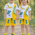 Summer Cotton Jersey Shirt & Shorts 2 piece set