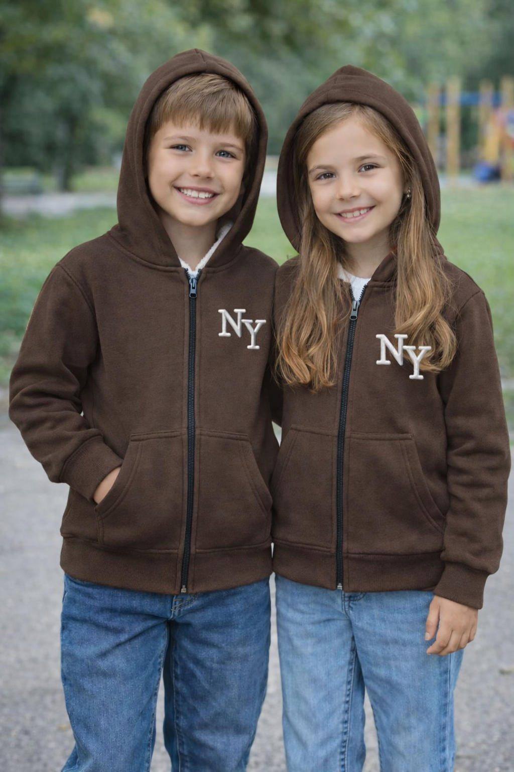 Zipper Fur Hood Unisex