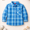 Check Cotton Fabric Full-Sleeves Double Shirt