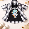 Check Cotton Fabric Full-Sleeves Double Shirt