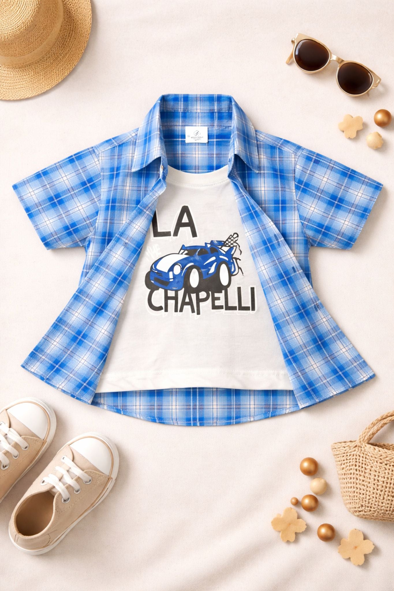 Check Cotton Fabric Full-Sleeves Double Shirt