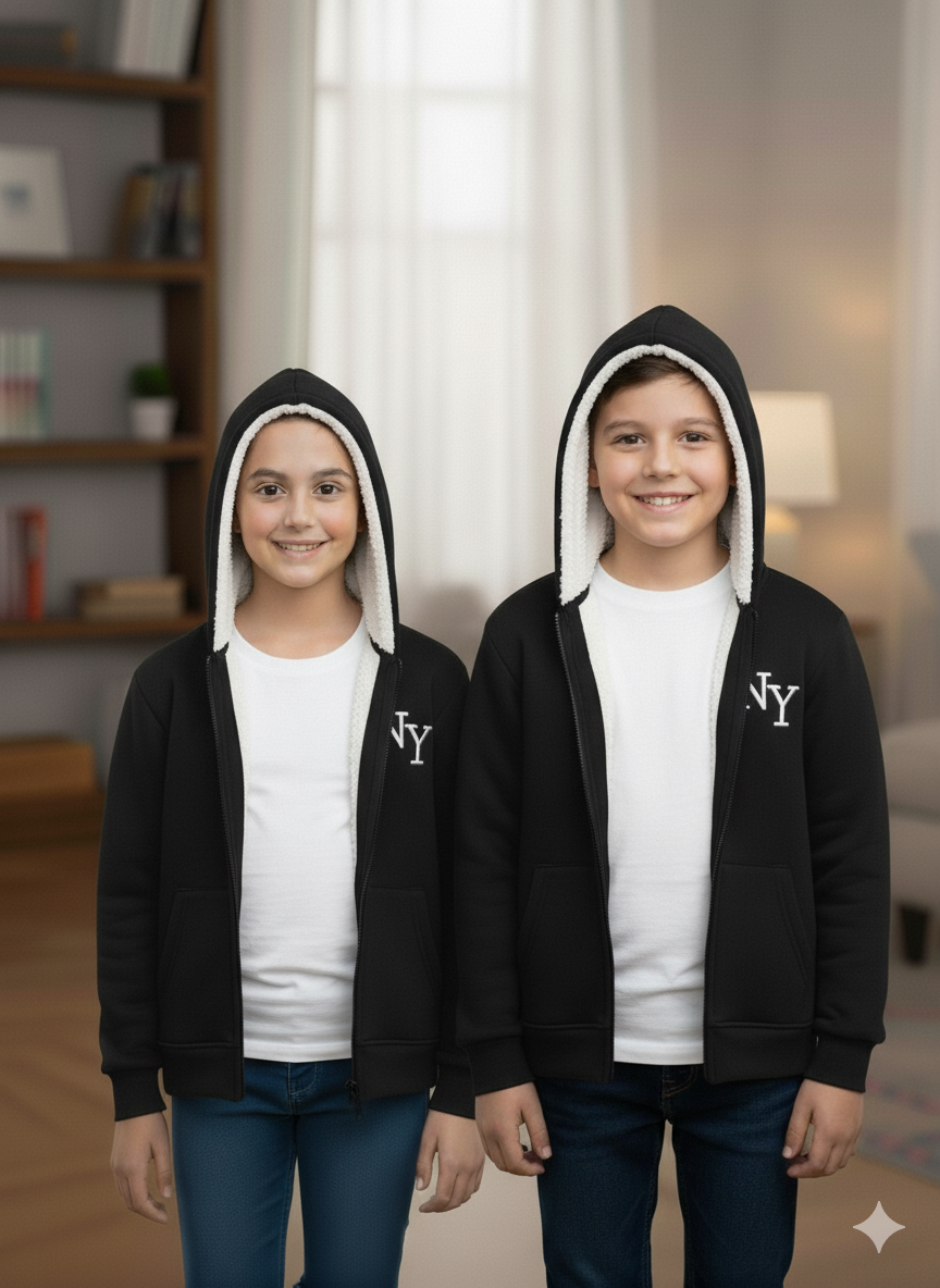 Zipper Fur Hood Unisex