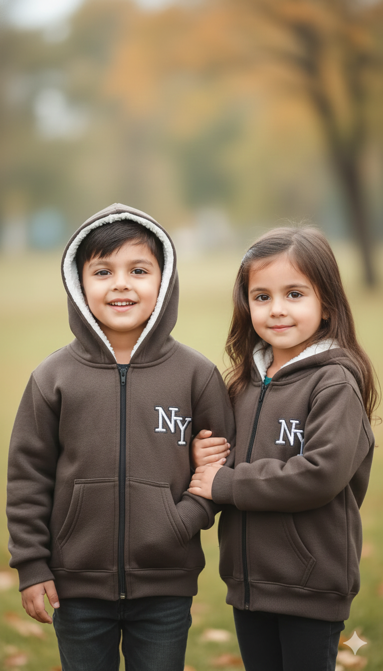 Zipper Fur Hood Unisex