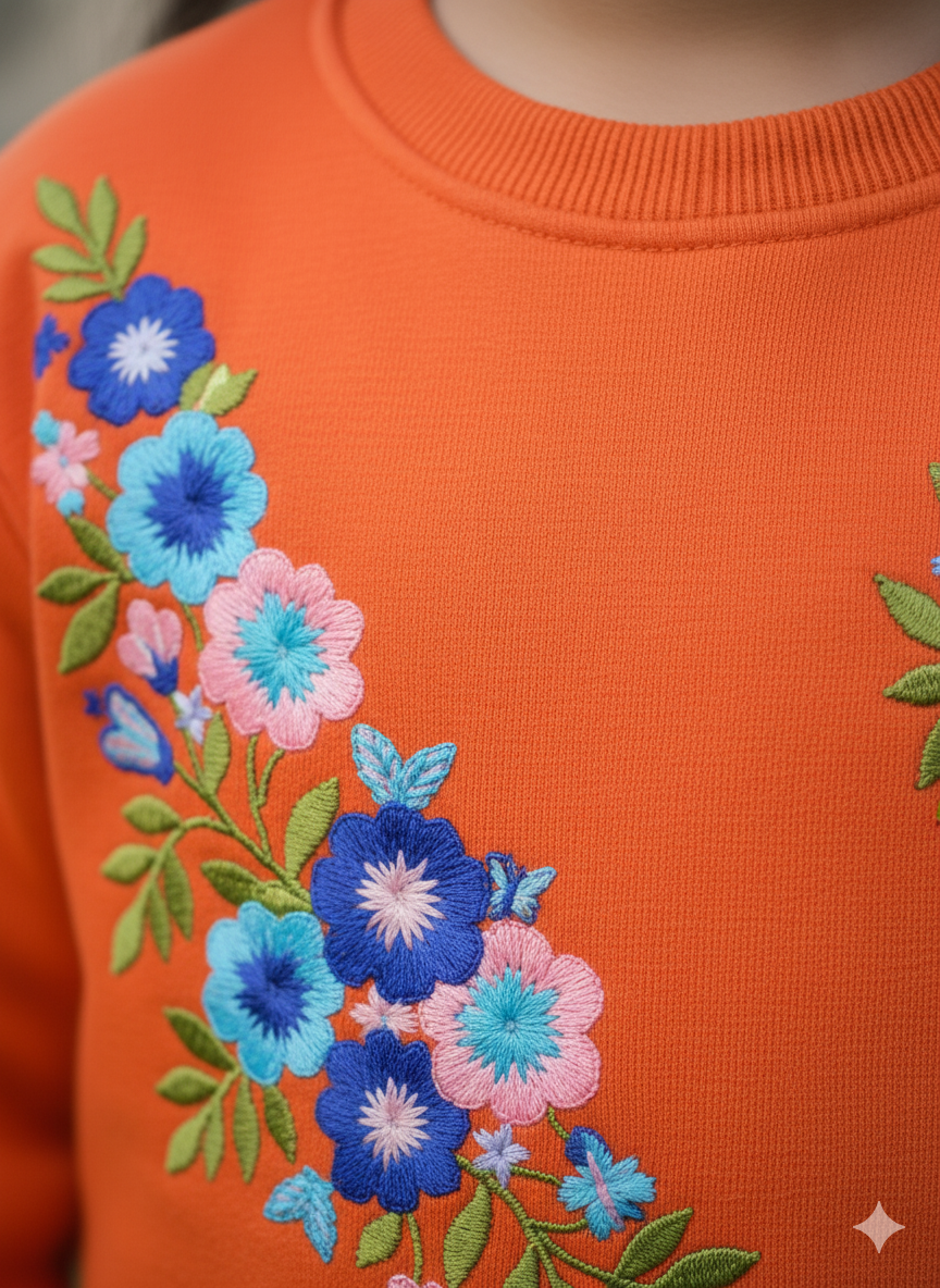 Winter Fleece Embroidery Tracksuit