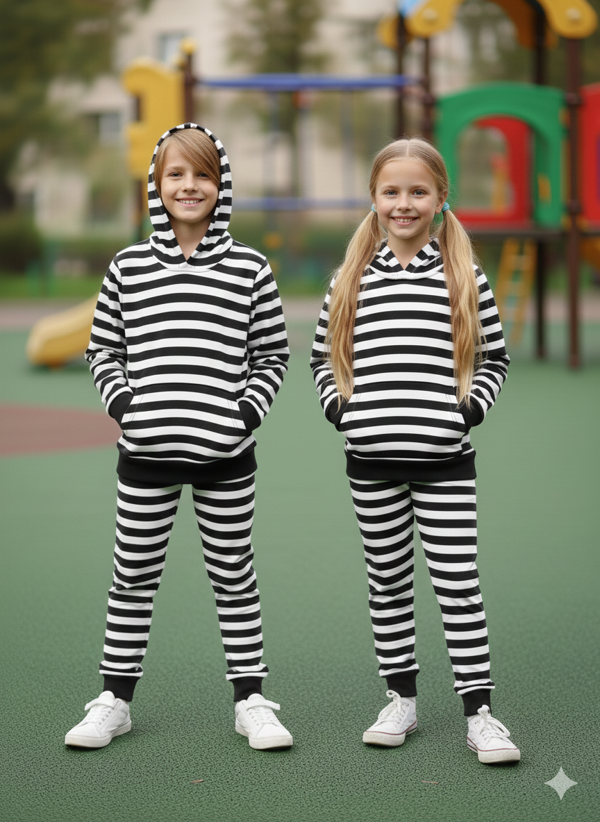 Winter Fleece Hoodie Tracksuit