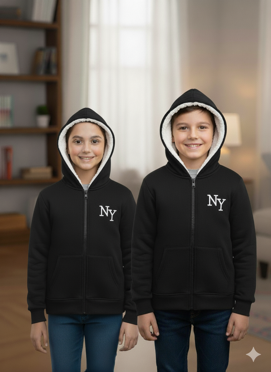 Zipper Fur Hood Unisex