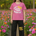 Pink Quote Girls Summer Cotton Jersey Shirt & Trouser 2 piece set