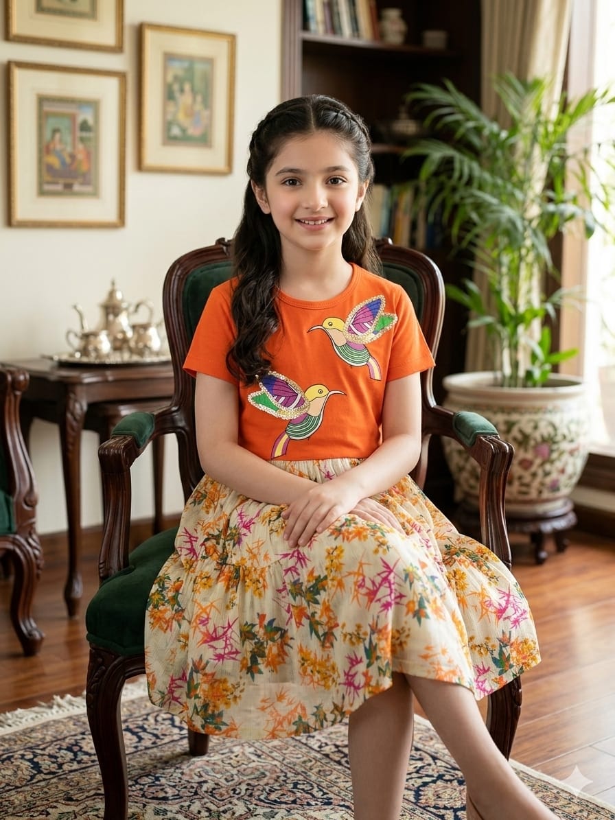 Summer lawn jersey Frock