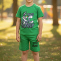 Summer Cotton Jersey Shirt & Shorts 2 piece set