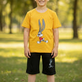 Summer Cotton Jersey Shirt & Shorts 2 piece set