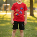 Summer Cotton Jersey Shirt & Shorts 2 piece set
