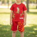 Summer Cotton Jersey Shirt & Shorts 2 piece set