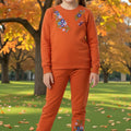 Winter Fleece Embroidery Tracksuit