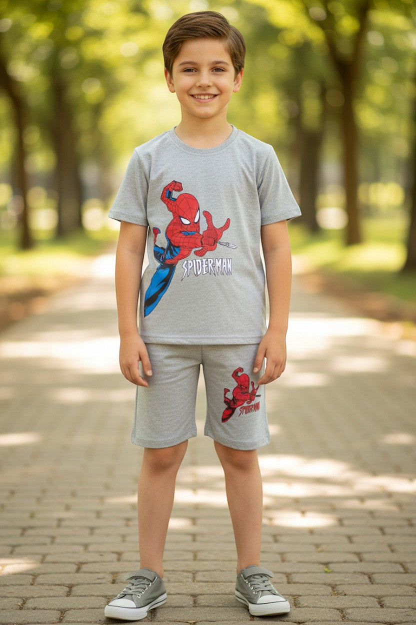 Summer Cotton Jersey Shirt & Shorts 2 piece set