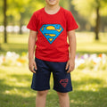 Summer Cotton Jersey Shirt & Shorts 2 piece set