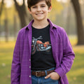 Purple Cotton Fabric Full-Sleeves Double Shirt