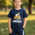 Navy-Blue Car Boys Cotton Summer Outfit